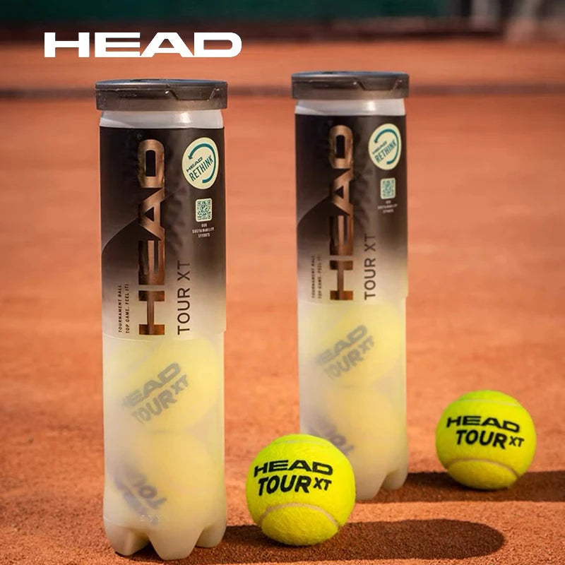 HEAD Professional Tennis Balls Competition Training Tennis Balls High Elastic Resistance TOUR XT Tennis Ball 3 Pieces per Can