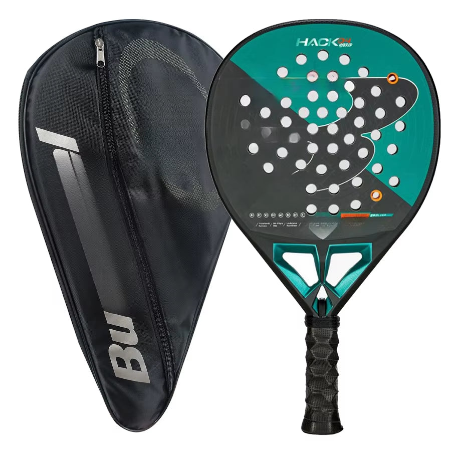 Padel Racket Carbon Fiber Surface with 3K 12K 18K EVA Memory Flex Foam Core Lightweight Padel Racquet