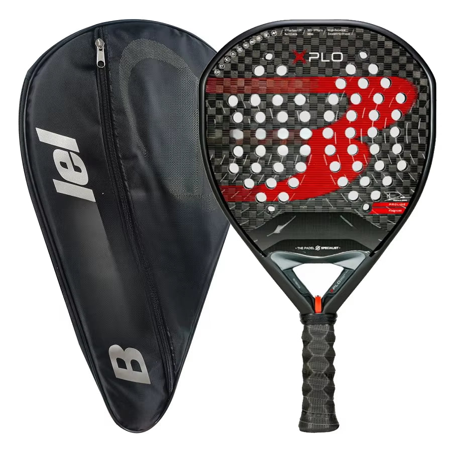 Padel Racket Carbon Fiber Surface with 3K 12K 18K EVA Memory Flex Foam Core Lightweight Padel Racquet