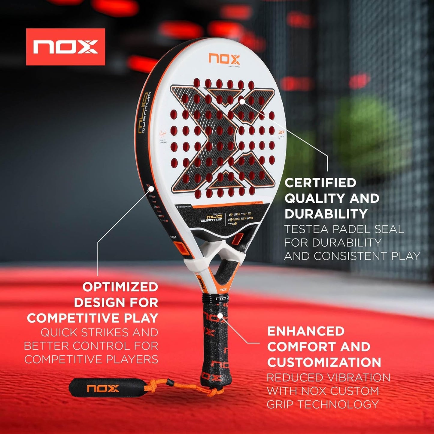 Ml10 Quantum 3K Di Miguel Lamperti 2025, Racketta Da Pádel