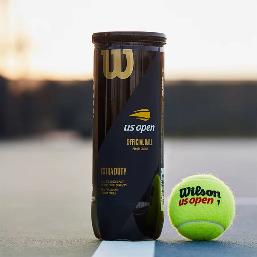 US OPEN Tennis Training Balls XD TBALL Blended Wool Rubber 3 Pieces in Combination Sealed Cans WRT1020 57G