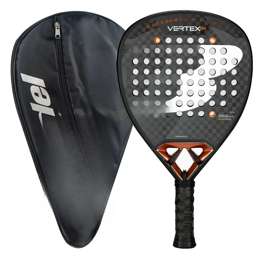 Padel Racket Carbon Fiber Surface with 3K 12K 18K EVA Memory Flex Foam Core Lightweight Padel Racquet