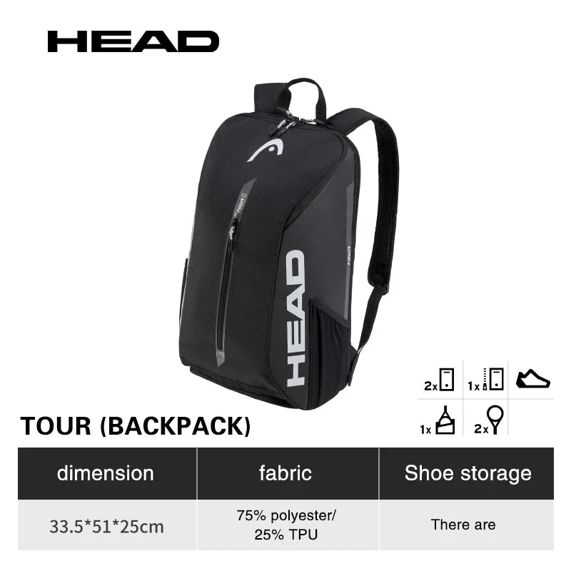 Original TOUR Series Tennis Bag 2-Pack Professional Backpack Adult Shoulder Rackets Sports Fitness Bags Tennis Padel Racket