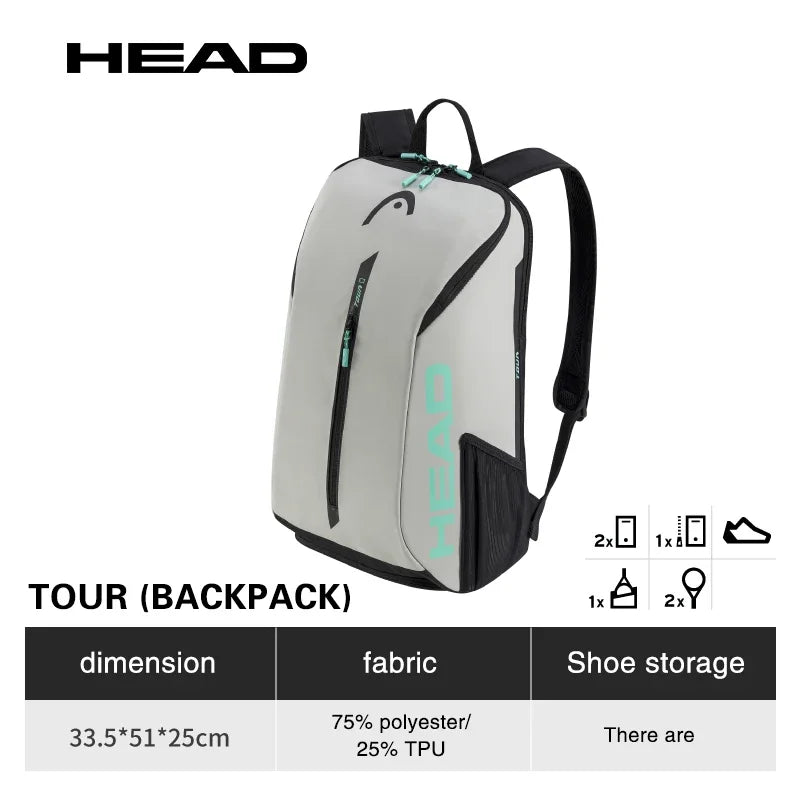 Original TOUR Series Tennis Bag 2-Pack Professional Backpack Adult Shoulder Rackets Sports Fitness Bags Tennis Padel Racket