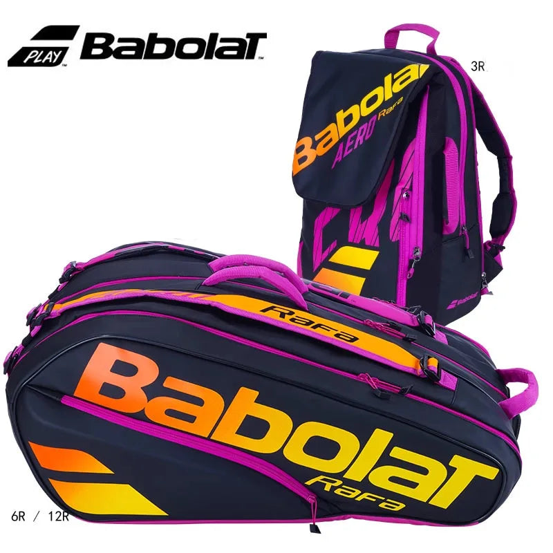 Tennis Backpack PURE AERO RAFA Raqueteira Tennis Bag 3-12 Tennis Racket Bag Padel Racket Badminton Raquete Tenis Bag Men