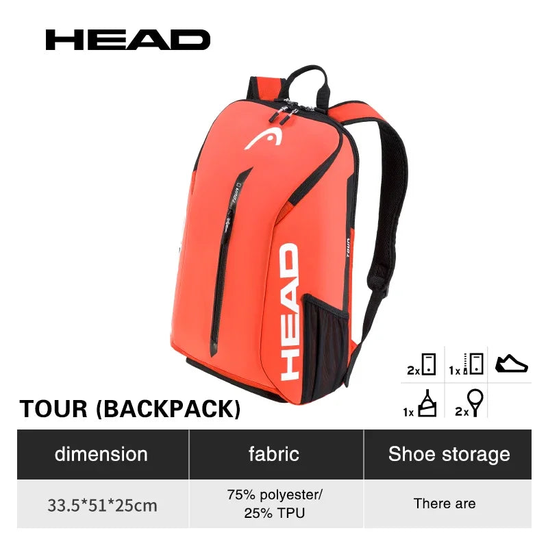 Original TOUR Series Tennis Bag 2-Pack Professional Backpack Adult Shoulder Rackets Sports Fitness Bags Tennis Padel Racket