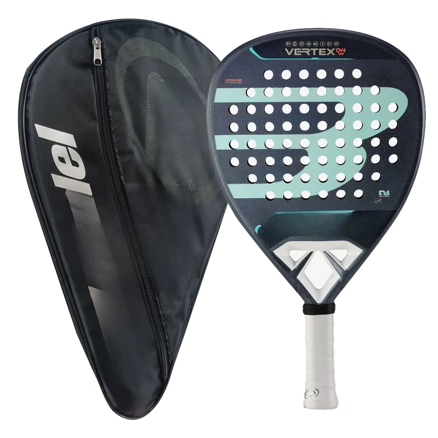Padel Racket Carbon Fiber Surface with 3K 12K 18K EVA Memory Flex Foam Core Lightweight Padel Racquet