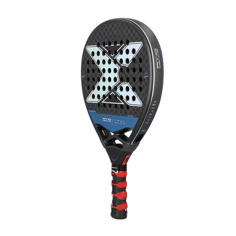 Padel Racket Carbon Fibre Surface with EVA Memory Elasticity Foam Core Tennis Racquet Paddle Shaped Sports Goods