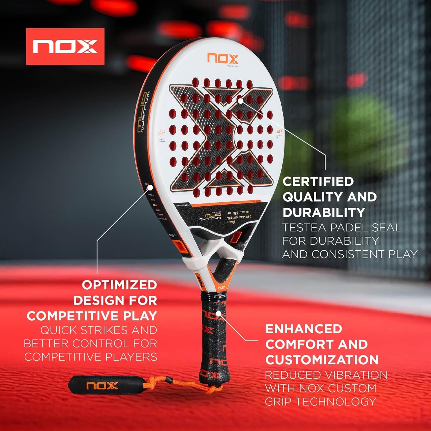 Ml10 Quantum 3K Di Miguel Lamperti 2025, Racketta Da Pádel