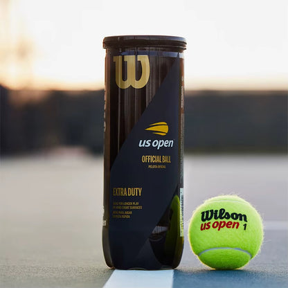 US OPEN Tennis Training Balls XD TBALL Blended Wool Rubber 3 Pieces in Combination Sealed Cans WRT1020 57G