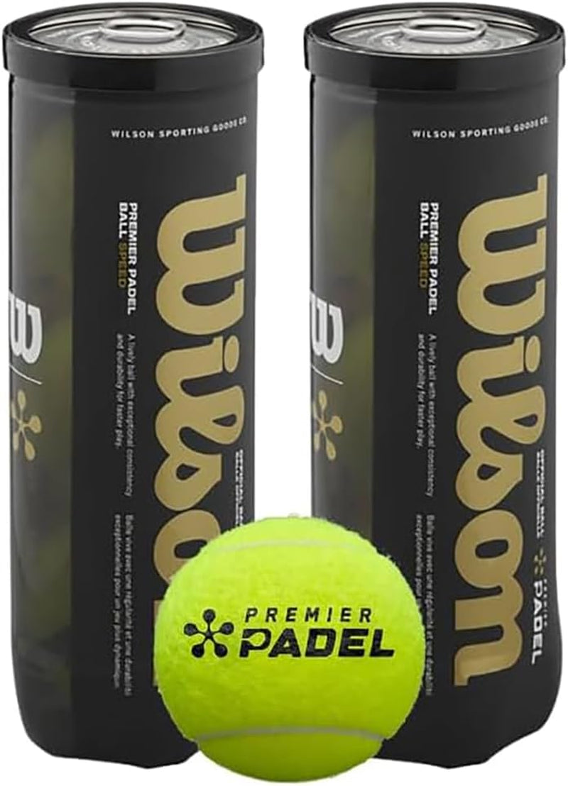 Premier Padel, Palline Paddle Unisex-Adult, Giallo, 2 X 3 Confezioni
