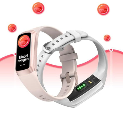 Keep Health Fitness Trackers for Women Men, Amoled Fitness Tracker for Android&Ios, Alarm Stopwatch Fitness Tracker with Blood Pressure Monitor, Calories Burned IP68 Waterproof Fitness Step Tracker