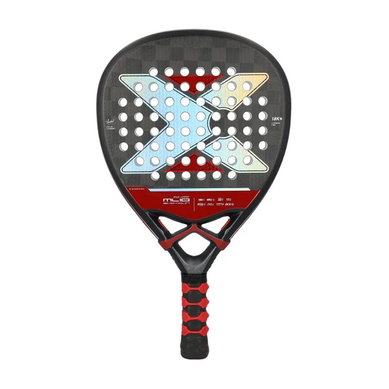 Padel Racket Carbon Fibre Surface with EVA Memory Elasticity Foam Core Tennis Racquet Paddle Shaped Sports Goods