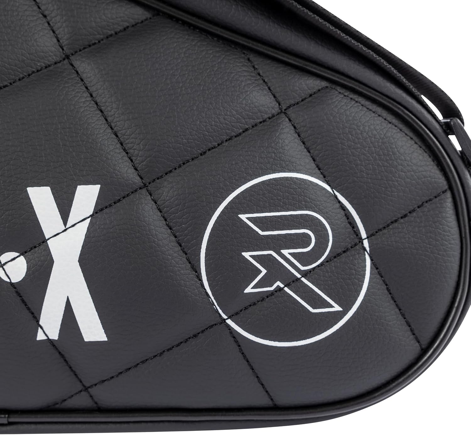 Elite - Custodia per Racchetta Da Padel - Nero O Blu, per 1 Racchetta. Borsa Da Padel Trapuntata in Pelle Sintetica, per Uomo E Donna, Imbottita, Regalo Di Lusso