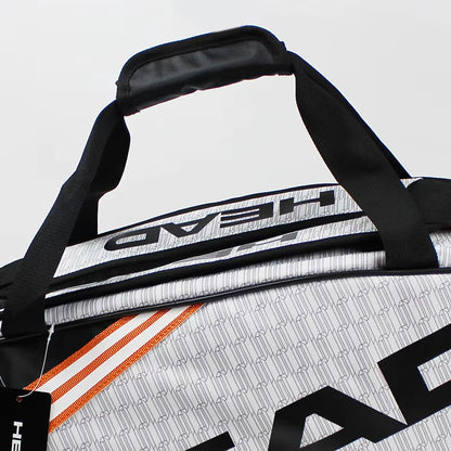 Tennis Rackets Bag Large Capacity 3-6 Pieces Tennis Backpack Badminton Gymbag Squash Racquet Bag with Separated Shoes Bag