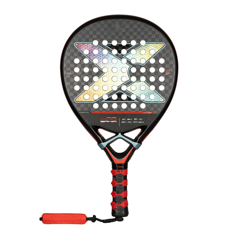 Padel Racket Carbon Fibre Surface with EVA Memory Elasticity Foam Core Tennis Racquet Paddle Shaped Sports Goods
