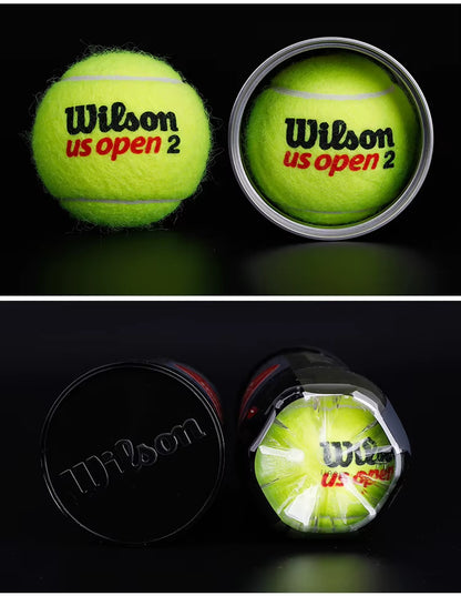 US OPEN Tennis Training Balls XD TBALL Blended Wool Rubber 3 Pieces in Combination Sealed Cans WRT1020 57G