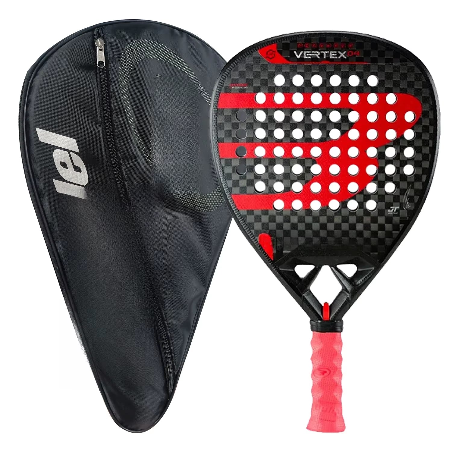 Padel Racket Carbon Fiber Surface with 3K 12K 18K EVA Memory Flex Foam Core Lightweight Padel Racquet